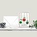 Handmade Braille Christmas Card – Wax Seal Ornament Design | Tactile & Large Print