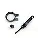 Menolana Bike Seat Post Clamp Bicycle Seatpost Clamp Aluminum Alloy Spare Parts Inner Diameter 38mm Quick Release for Mountain Bikes, Black