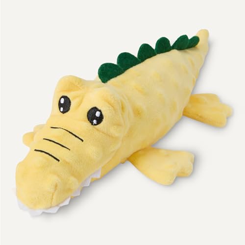 Amazon Basics Monkey and Alligator Interactive Dog Squeak Plush Toys for Puppies, Small and Medium Dogs, 2-Pack view 4