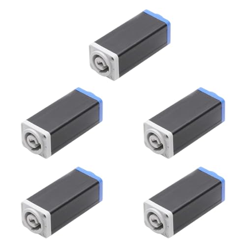 Wsikafxn 5X LED PowerCon AC �J�v���[ �A�_�v�^�[ �G�N�X�e���_�[ �R�l�N�^�[ ���i���X�s�R�� �p�l�� �}�E���g �X�g���[�g �A�_�v�^�[ �u���[ - �z���C�g