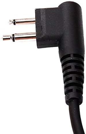 Compact Speaker Mic with Reinforced Cable for Motorola Radios BPR40 CLS1410 CLS1110 CP200D CP200 CP200XLS CP185 DTR410 PR400 RDU4100 RDU4160D RMU2040 RMU2080D RMU2080 CLS DTR RDU, Shoulder Microphone