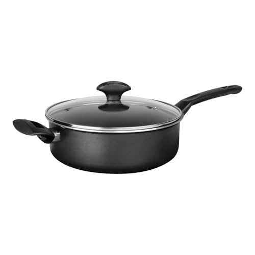 Image of Vasconia Jumbo Cooker Pot with Lid 5 Qt Nonstick Aluminum Black