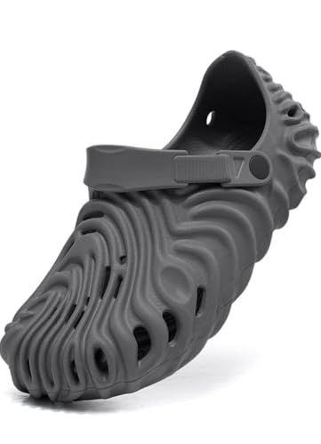 Image of Unisex Slip-On Wave Design Pattern Clogs