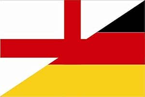 Motorradflagge Japan-Deutschland 20x30 Cm - Wetterfeste Doppelfahne