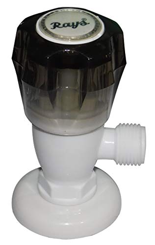 Image of Ray tech Angle Valve Water tap for Bathroom Kitchen & Garden Bathroom Faucets Taps and Faucet Angular Stop Cock Wash Basin for Geyser Tap