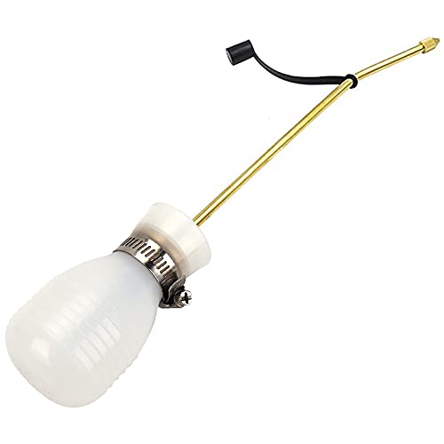 SI FANG Pulverizador de polvo, pulverizador de control de plagas con tubo de cobre de 1,5 m, blanco, de mano, uso en interiores y exteriores