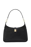 kate spade new york Deco Pebbled Leather Hobo Bag, Black