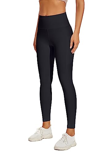 RAYPOSE Leggings Da Allenamento Donna Con Tasche, Vita Alta Modellante, Pannello Laterale In Rete, Capri Yoga Pantaloni, Nero, Taglia M - 2