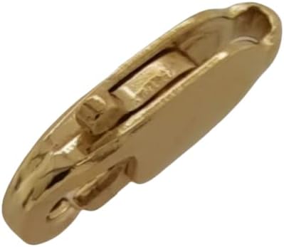 7MM 14K Solid Yellow Gold Oval Lobster Clasp Made in Italy by CRAFT WIRE - Image 7