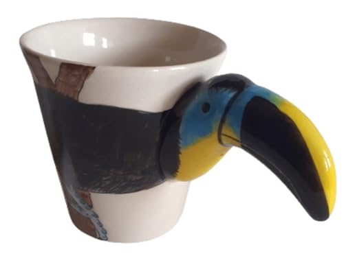 Tukan 3d Tasse aus Keramik Becher mit Tiermotiv Tukan