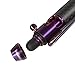 Cool Hand 4.9'' Carbon Fiber Bolt Action Pen with Retractable Stylus Tip for Any Touch Screen, Ballpoint Ink Refillable, Compact Size, Skelton Out Deep Pocket Clip (Carbon Fiber Purple)