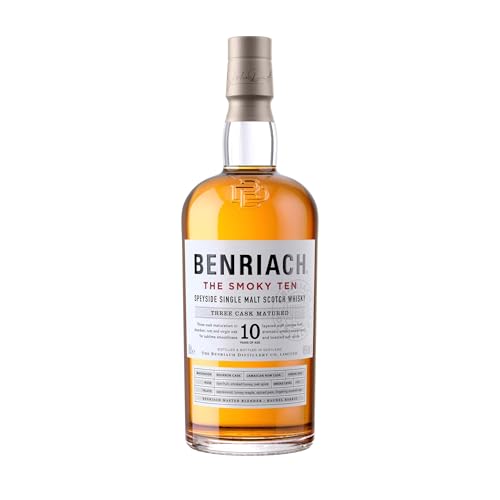 BENRIACH The Smoky Ten - Single Malt Whisky - Inklusive Geschenkverpackung - Ein Mix aus reifen...