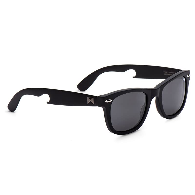 William Painter The Hook Titanium Polarized Classic Scratch Resistant, 100% UVA/UVB Ray Protection - Built-in Bottle Opener