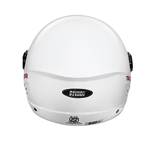 Image of Studds Track Super Open Face Helmet (White, XL)