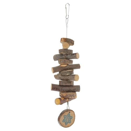 EPIGEIST 雪花款うさぎ用天然歯ぎしりおもちゃ 小動物用チンチラ モルモット ハムスター用噛むおもちゃ ペットケージ用デンタルトリート