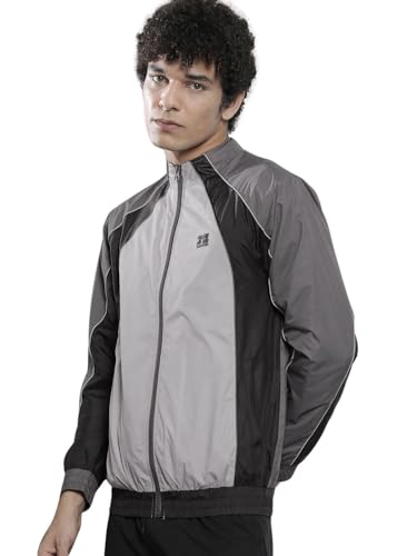 Image of The Indian Garage Co Men Regular Fit Colorblocked Wind Cheater