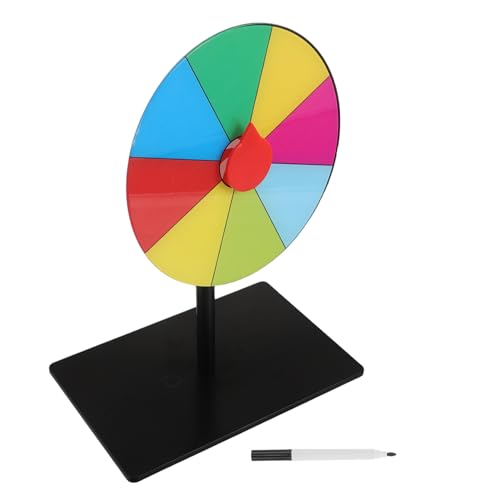 POPETPOP Rueda de Premios de Borrado Seco Rueda Giratoria de Secciones para Fiesta Familiares Enseñando la Ruleta el Aula