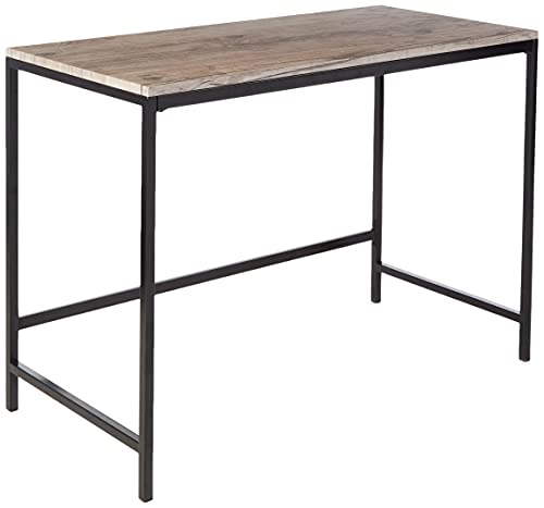 Target Marketing Systems Piazza Collection Home Office Desk, Modern  Industrial Writing Study Table for Home, Office Workstation with Metal  Frame, 42