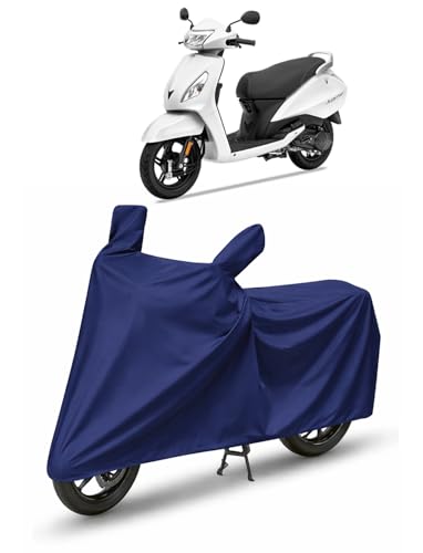 Image of KARKING Bike /SCOOTY Cover for TVS Jupiter with Side Mirror Pocket & Buckle Belt | HIGH Material Quality | Weather Resistant