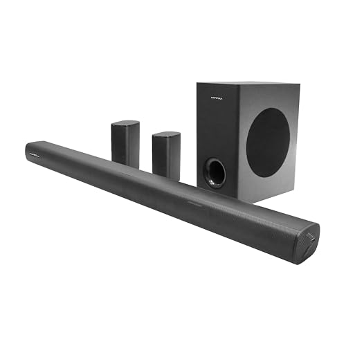 Image of HAPIPOLA Dynamite360 5.1 Channel Home Theatre System, 360W RMS Output, HDMI Input, BT5.3 Connectivity, Optical Input, Aux Input (Dynamite 360)