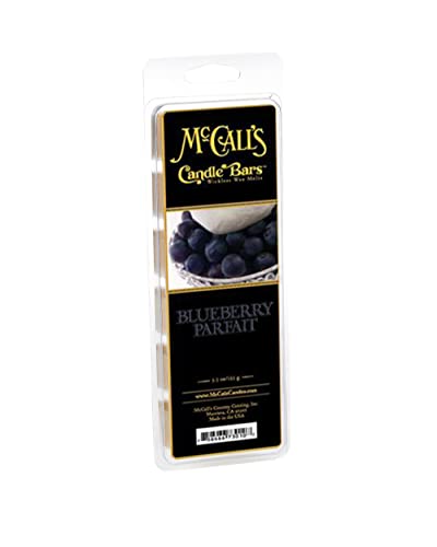 Image of McCall's Candles | Blueberry Parfait | Scented Wax Melt | Blueberries, Cream & Vanilla Crunch | 6-Piece Break-Apart Bar | 12-24 Hours Per Wedge | Poured in the USA | 5.5 oz