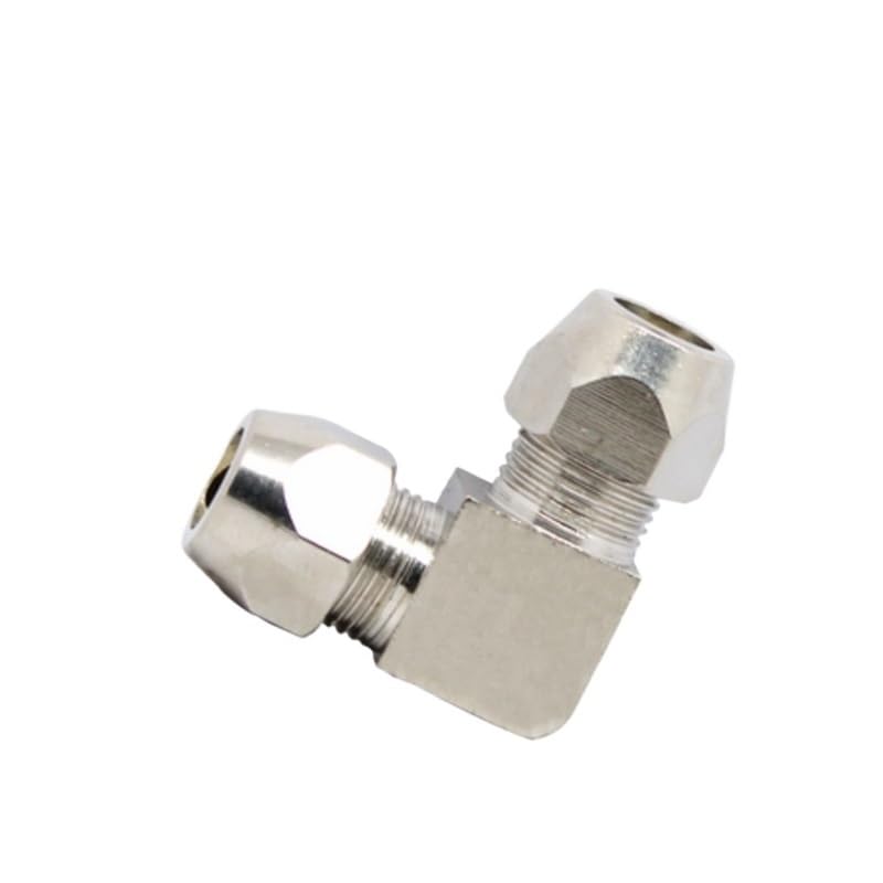 1PC Pneumatic oil Pipe Fitting 4 6 8 10 12 14 16mm Pipe OD Elbow 90 Degrees Brass Compression Tube Pipe Fittings Connector OROAOBOMT(OD tube 14mm)