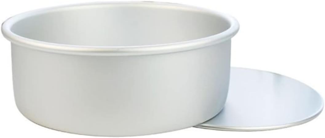 Happyyami 4Pcs Non Stick Cake Baking Mould Removable Bottom Round Cake Pan for Individual Desserts Alumium Alloy Cake Mold for Cookies Pudding