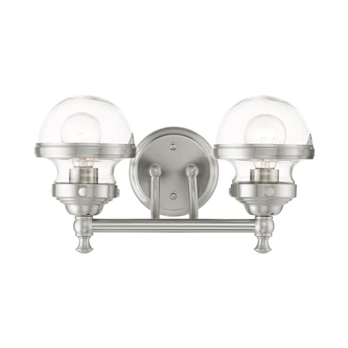 Image of Livex Lighting 2 Light Brushed Nickel Bath Vanity,17412-91