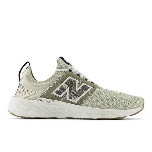 New Balance Men's Fresh Foam X Cruz Artisan V3 Running Shoe, Olivine/Dark Olivine/Sea Salt, 8