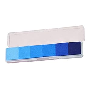 Healifty Craft Inkt Pad Stempels Blauw Vinger Inkt Pads Wasbare Inkt Stempels Diy Craft Stempels Vingerafdrukken Geboorte Voetafdruk Rubber Stempels