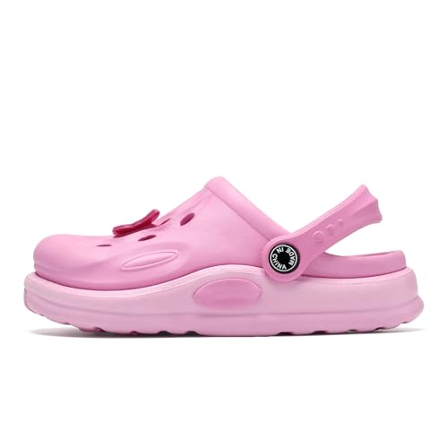 RiverValley Kids Cartoon Cute Garden Clogs Lightweight Durable Infant Shoes Boys Girls Slides Slippers Indoor Outdoor Children Water Shower Beach Pool Sandals3