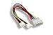Kentek 8 Inch 8" 4 Pin Molex 5.25 Male to 2 X 4 Pin 3.5 Floppy Drive FDD Female Y-Splitter M/F IDE DC Internal Computer PC Power Cable Adapter Cord