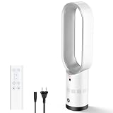 Ventilatore a torre, 60 cm, molto silenzioso, 30 dB, con motore brushless, 10 velocità, oscillazione di 90° e inclinazione di 20°, timer da 9h, telecomando, per camera da letto e bambino