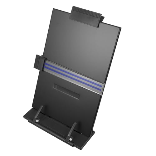 Support de livre réglable Angoily avec règle intégrée pour une lecture ergonomique sans effort