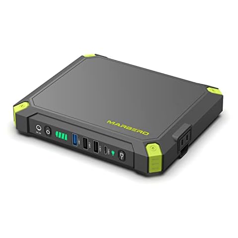 MARBERO Portable Power Station with AC Outlet, 80W/110V External Battery Pack 24000mAh/88.8Wh Power Pack, Portable Power Source Supply Backup for Outdoor Tent Camping Home Office Business Cover