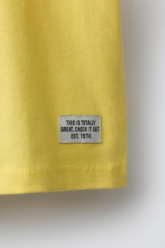 Image of Alan Jones Clothing Boys Oversized Cotton Printed T-Shirt | Round Neck, Short Sleeves, Casual Wear