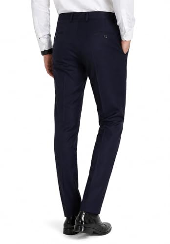 Image of Formal Pants for Men Office Wear - Premium Slim Fit Formal Trouser for Men, College Pant for Boys, Gents Bottom Formal wear for Office Meeting, Party, Gathering, Wedding
