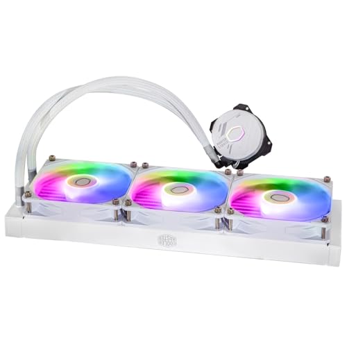 MasterLiquid 360L Core ARGB CPU Liquid Cooler - Dual Chamber Gen S Pump, Superior Radiator and 120 mm ARGB Fans, LGA 1700 and AM5 Brackets - White - Sistema di raffreddamento - Immagine 3