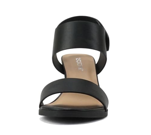 Image of Soda Wait-A ~ Women Open Round Toe Chunky Heel Ankle Strap High Heel Dress Sandals