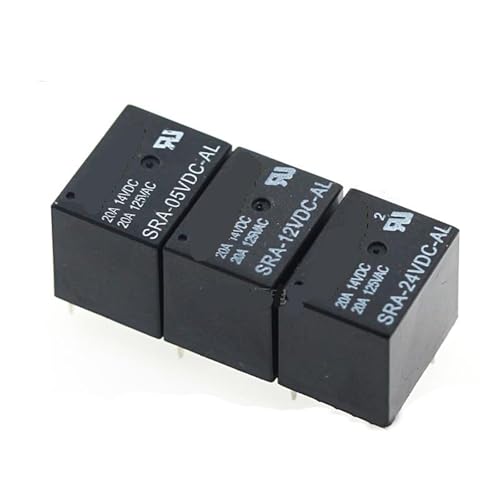 Relais de puissance 24V-AL 4PINS SRA-05V 12V 24VDC T74 20A pour circuit imprimé électronique