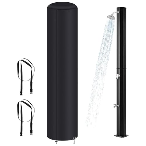 Ihdjasg Cubierta de ducha solar para exteriores, para todas las condiciones climáticas y de alta resistencia | Cubierta protectora para duchas solares al aire libre – para camping, aventuras en el