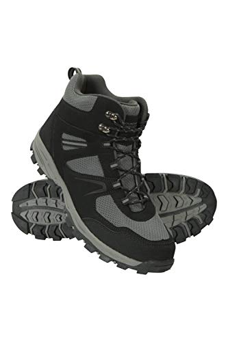 Mountain Warehouse McLeod Mens Hiking Boots - Summer Walking Boots Black 10 M US Men