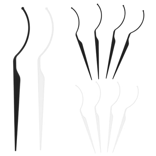 NOLITOY 10 piezas Soporte para Pestañas Postizas Transparente y Negro Herramienta Reutilizable para Exhibir y Organizar Pestañas Falsas Diseño Ligero y Práctico para Maquillaje