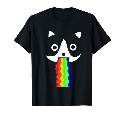 T-shirt arc-en-ciel chat qui vomit T-Shirt Cover