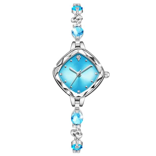 Montre bracelet élégant diamant en acier inoxydable étanche