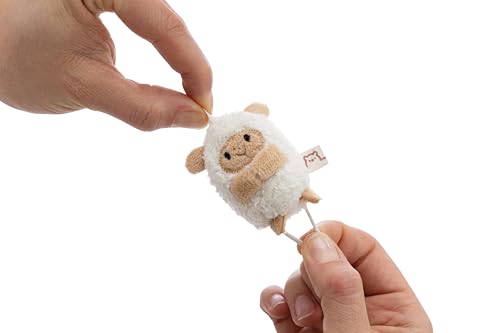 Kuscheltier Schaf Wools 5cm - braun - Weiches NICI Plüschtier – niedliches Stofftier zum Kuscheln & Spielen – tolle Geschenkidee für Kinder & Erwachsene | 62376