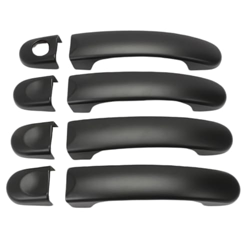 Couvercle de poignée de porte en ABS noir mat pour VW T5 Transporter