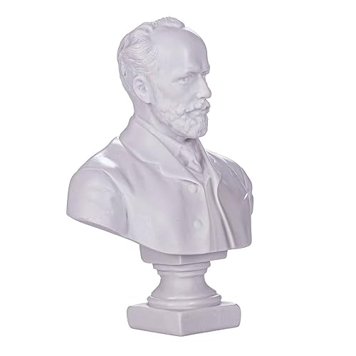 danila-souvenirs Russian Composer Pyotr Tchaikovsky Marble Bust Statue Sculpture 7.8'' (19.5 cm)