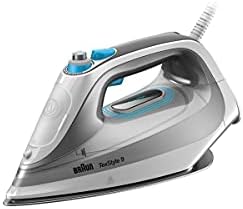 Braun Houshold TexStyle 9 żelazko parowe SI 9270WH żelazko z podeszwą Freeglide 3D, pionowa para, 3100 W, białe, SI9270WH