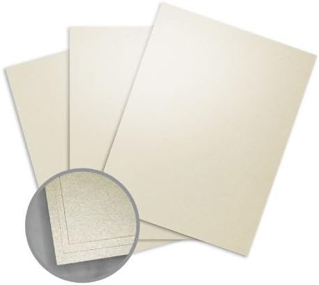 ASPIRE Petallics Autumn Hay Card Stock - 8 1/2 x 11 in 98 lb Cover Metallic C/2S 200 per Package